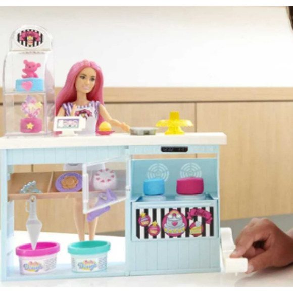 Barbie You Can Be Anything Bakery Set Pink-Haired Petite Fashion Baker Doll NWT - Picture 9 of 9